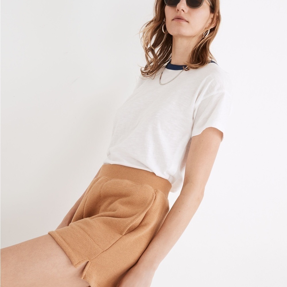 MADEWELL • MWL Airyterry Stitched Pocket Sweat Shorts - Picture 2 of 13